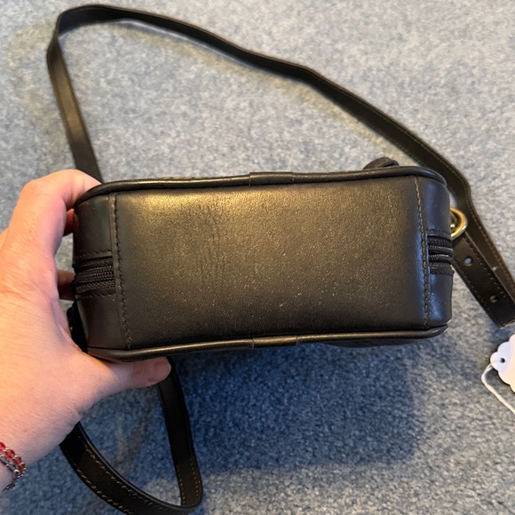 Chic Black and Brown Crossbody Bag